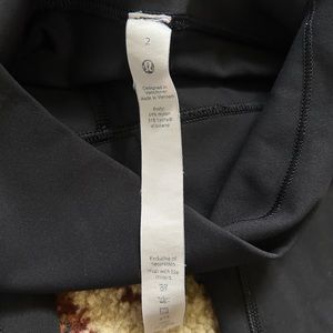 Ankle length size 2 black Lululemon leggings